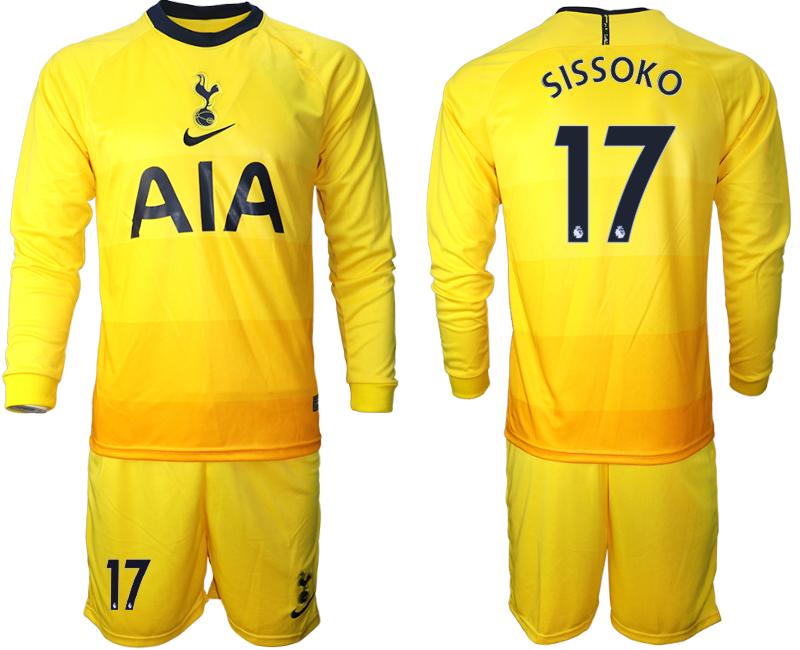 2021 Men Tottenham Hotspur away Long sleeve #17 soccer jerseys->tottenham jersey->Soccer Club Jersey